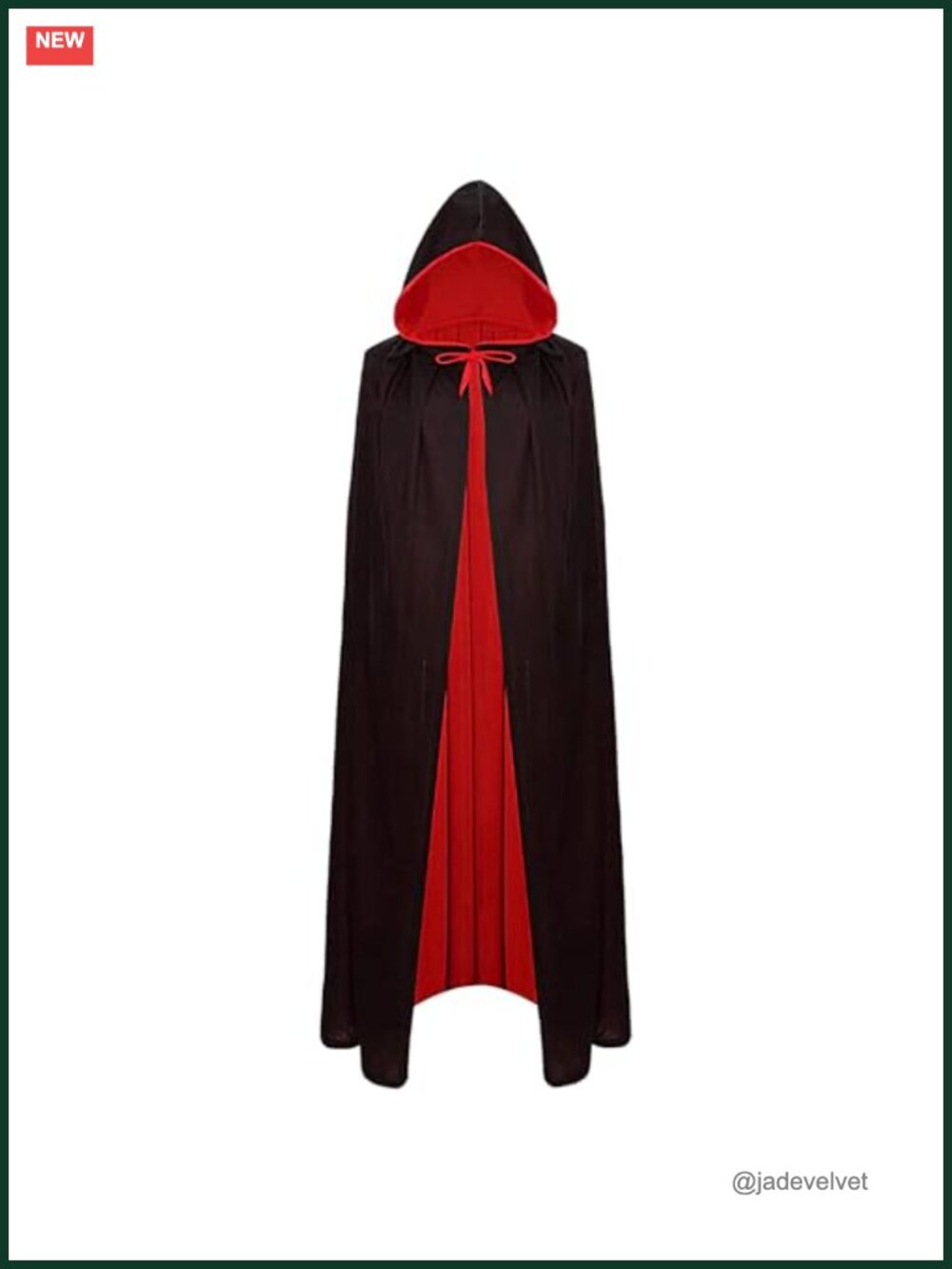 Reversible Hooded Cape Halloween Vampire Witch Cosplay Costume